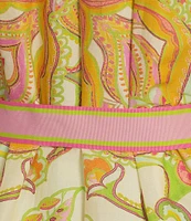 Antonio Melani Scarf Print Floral Border Print Brynn Dress
