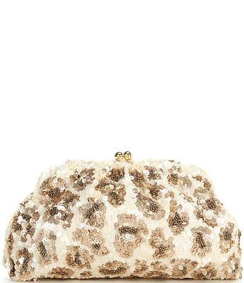 Antonio Melani Sequin Kisslock Dome Clutch