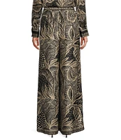 Antonio Melani Staci Full Length Flat Front Coordinating Satin Pant