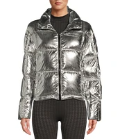 Antonio Melani Stand Collar Front Zip Ski Puffer Jacket