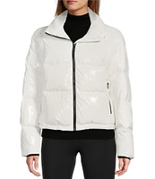 Antonio Melani Stand Collar Front Zip Ski Puffer Jacket