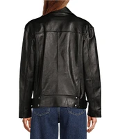 Antonio Melani Stella Genuine Leather Moto Jacket