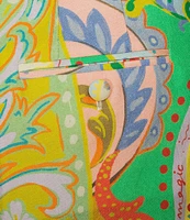 Antonio Melani Summer Printed Cooridinating Linen Pleated Shorts