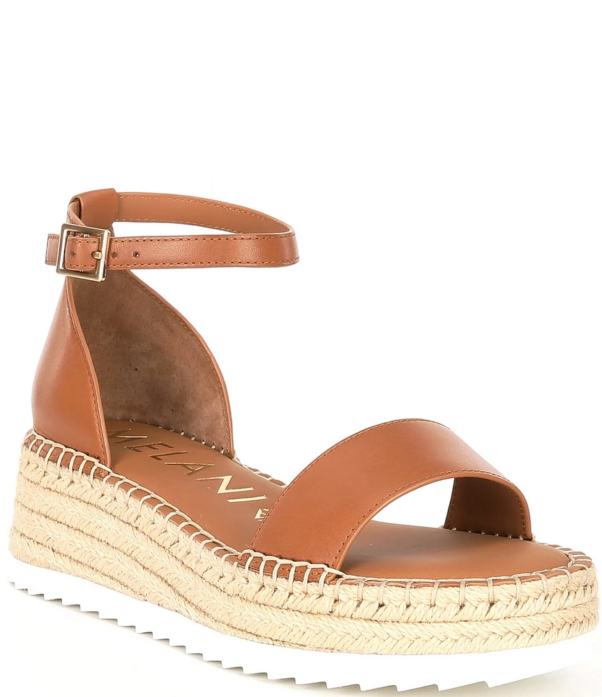 Antonio Melani Tanya Leather Espadrille Wedge Sandals