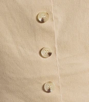 Antonio Melani Thea Linen Square Neck Sleeveless Blouse
