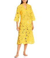 Antonio Melani Three Dimensional Flowers Dress Swim Cover-Up