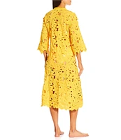 Antonio Melani Three Dimensional Flowers Dress Swim Cover-Up