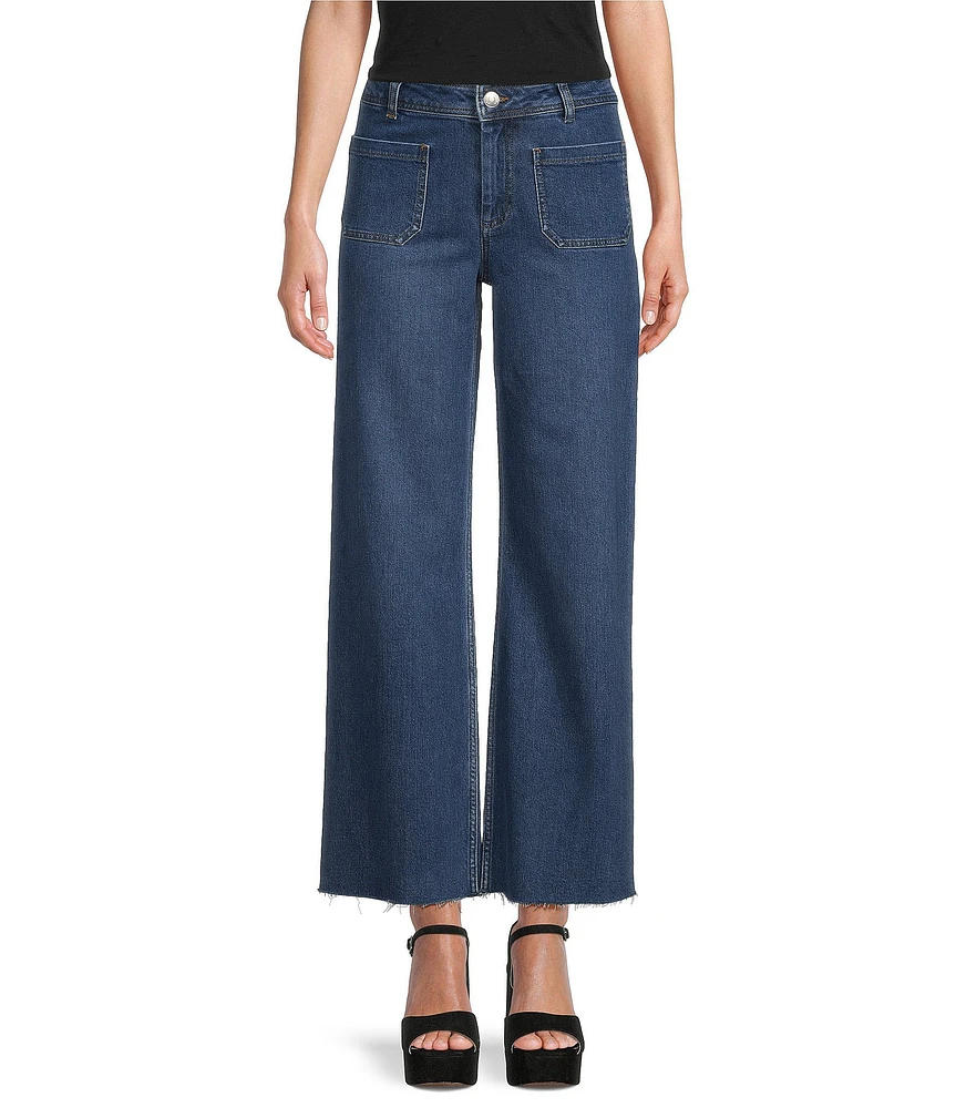 Antonio Melani Tierney Wide Leg Ankle Length Denim Jeans