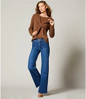 Antonio Melani Tierney Wide Leg Ankle Length Denim Jeans