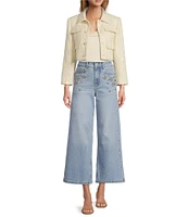 Antonio Melani Valentina High Rise Diamond Wide Leg Jeans