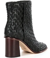 Antonio Melani Vance Woven Leather Dress Booties