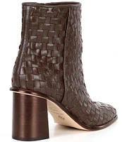 Antonio Melani Vance Woven Leather Dress Booties