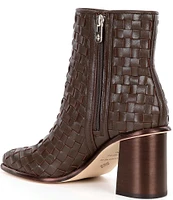 Antonio Melani Vance Woven Leather Dress Booties