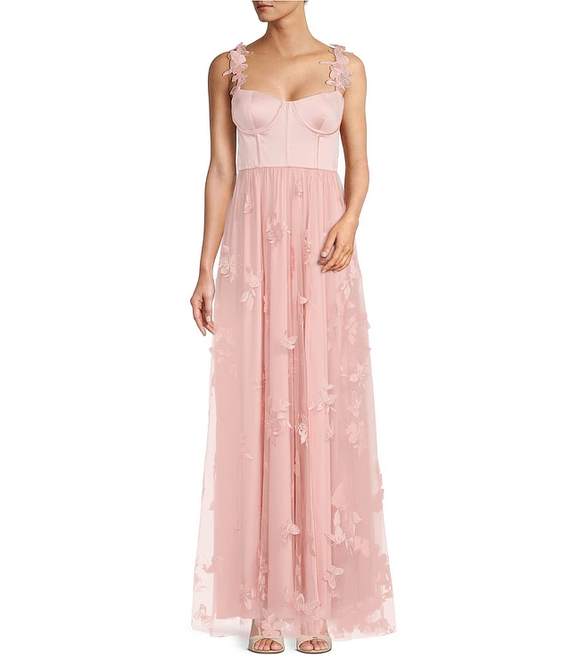 Antonio Melani x Breast Cancer Awareness Capsule Mely Satin Embroidered  Tulle Dress at Hamilton Place in Chattanooga, TN