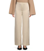 Antonio Melani x Elizabeth Damrich Candlelight Drapey Satin Wide-Leg Pant