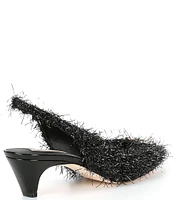 Antonio Melani x Elizabeth Damrich Moon Boucle Slingback Pumps