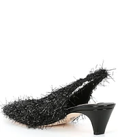 Antonio Melani x Elizabeth Damrich Moon Boucle Slingback Pumps