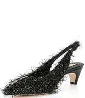 Antonio Melani x Elizabeth Damrich Moon Boucle Slingback Pumps