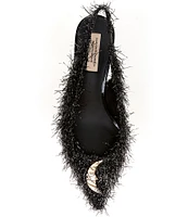 Antonio Melani x Elizabeth Damrich Moon Boucle Slingback Pumps