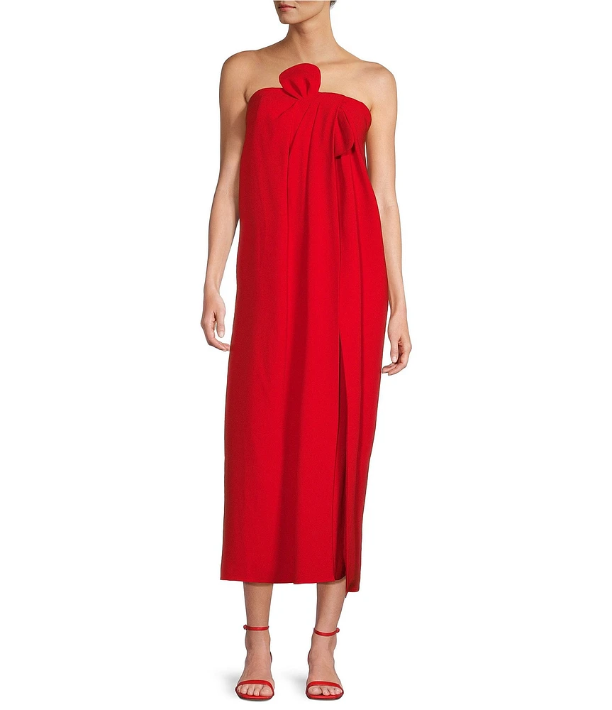 Antonio Melani x Elizabeth Damrich Radziwill Full Length Strapless Crepe Dress