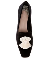 Antonio Melani x Jennifer Sumko Leedy Velvet Tassel Loafers