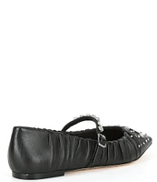 Antonio Melani x Jennifer Sumko Lyssa Lou Leather Studded Mary Jane Flats