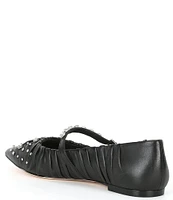 Antonio Melani x Jennifer Sumko Lyssa Lou Leather Studded Mary Jane Flats