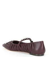 Antonio Melani x Jennifer Sumko Lyssa Lou Leather Studded Mary Jane Flats