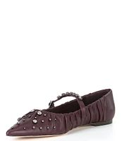 Antonio Melani x Jennifer Sumko Lyssa Lou Leather Studded Mary Jane Flats