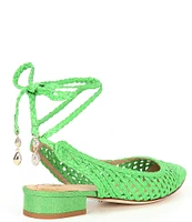 Antonio Melani x Jennifer Sumko Newport Woven Lace-Up Dress Flats