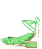 Antonio Melani x Jennifer Sumko Newport Woven Lace-Up Dress Flats