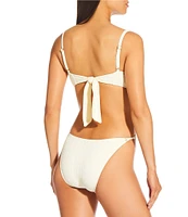 Antonio Melani x M.G. Style Capri Textured Cut Out Crochet Floral Applique One Piece Swimsuit