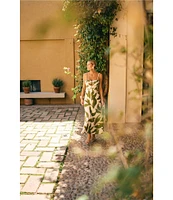 Antonio Melani x M.G. Style Finley Linen Blend Sweetheart Neck Sleeveless A-Line Dress