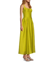 Antonio Melani x M.G. Style Jen A-Line Square Neck Sleeveless Dress