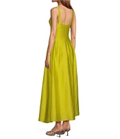 Antonio Melani x M.G. Style Jen A-Line Square Neck Sleeveless Dress