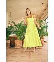 Antonio Melani x M.G. Style Jen A-Line Square Neck Sleeveless Dress