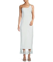 Antonio Melani x M.G. Style Kate One Shoulder Sweetheart Neckline Fringe Dress