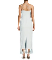 Antonio Melani x M.G. Style Kate One Shoulder Sweetheart Neckline Fringe Dress