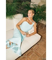 Antonio Melani x M.G. Style Kate One Shoulder Sweetheart Neckline Fringe Dress
