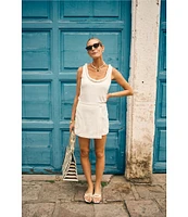 Antonio Melani x M.G. Style Kurry Textured Wrap Coordinating Skort