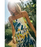 Antonio Melani x M.G. Style Lamar Printed Two Piece Poplin Blouse & Skirt Set