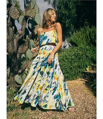 Antonio Melani x M.G. Style Lamar Printed Two Piece Poplin Blouse & Skirt Set