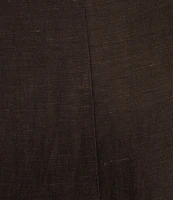 Antonio Melani x M.G. Style Margery Linen Blend Scoop Neck Sleeveless A-Line Dress