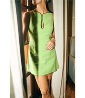 Antonio Melani x M.G. Style Marin A-Line Boat Keyhole Neck Sleeveless Dress