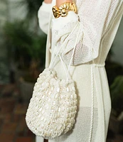 Antonio Melani x M.G. Style Pearl Sands Slouchy Drawstring Bucket Bag