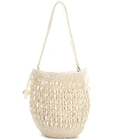 Antonio Melani x M.G. Style Pearl Sands Slouchy Drawstring Bucket Bag