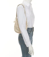 Antonio Melani x M.G. Style Pearl Sands Slouchy Drawstring Bucket Bag