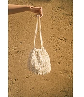 Antonio Melani x M.G. Style Pearl Sands Slouchy Drawstring Bucket Bag