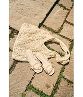 Antonio Melani x M.G. Style Pearl Sands Crochet Slouchy Tote