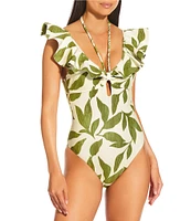 Antonio Melani x M.G. Style Ravello Bonded Ruffle One Piece Swimsuit